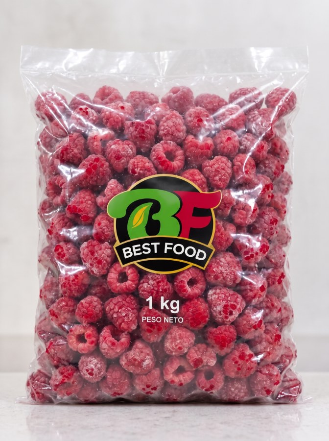 Frambuesa congelada IQF en bolsa Best Food