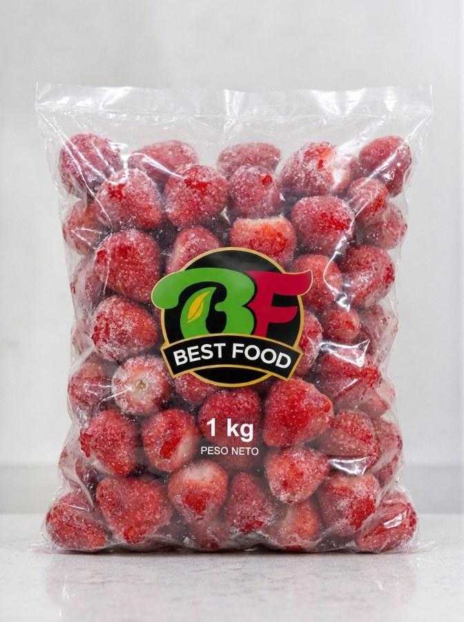 Frutilla congelada IQF en bolsa Best Food